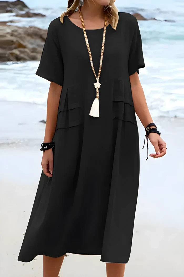 Levoire | Robe asymétrique moderne Noir