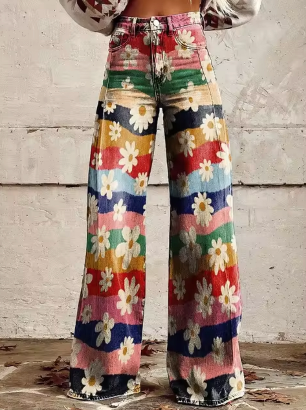 Levoire | Pantalon Taille Haute Stylé Avec Des Motifs Uniques Stil2