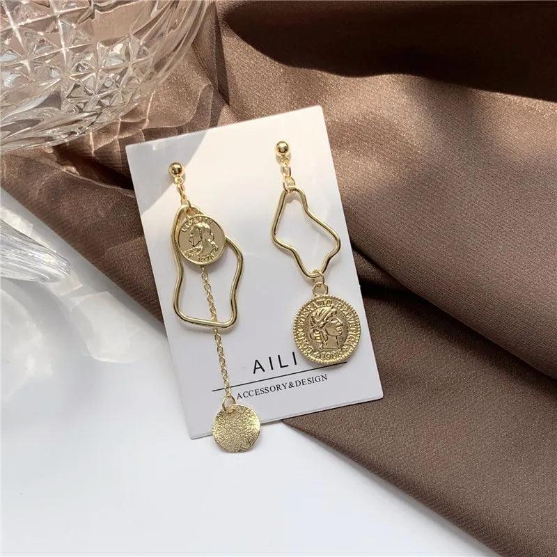 Levoire | Boucles D'Oreilles Baroques Asymétriques Avec Perle Et Accents Dorés