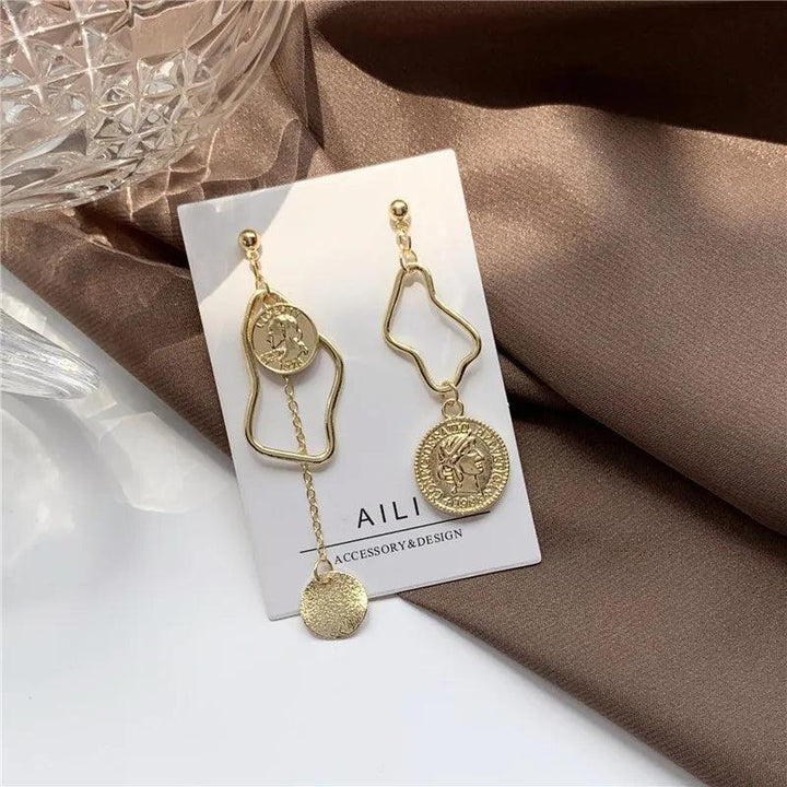 Levoire | Boucles D'Oreilles Baroques Asymétriques Avec Perle Et Accents Dorés