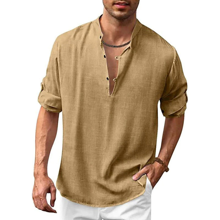 Levoire | Chemise Pour Hommes Élégante Élégance, Confort & Polyvalence Khaki