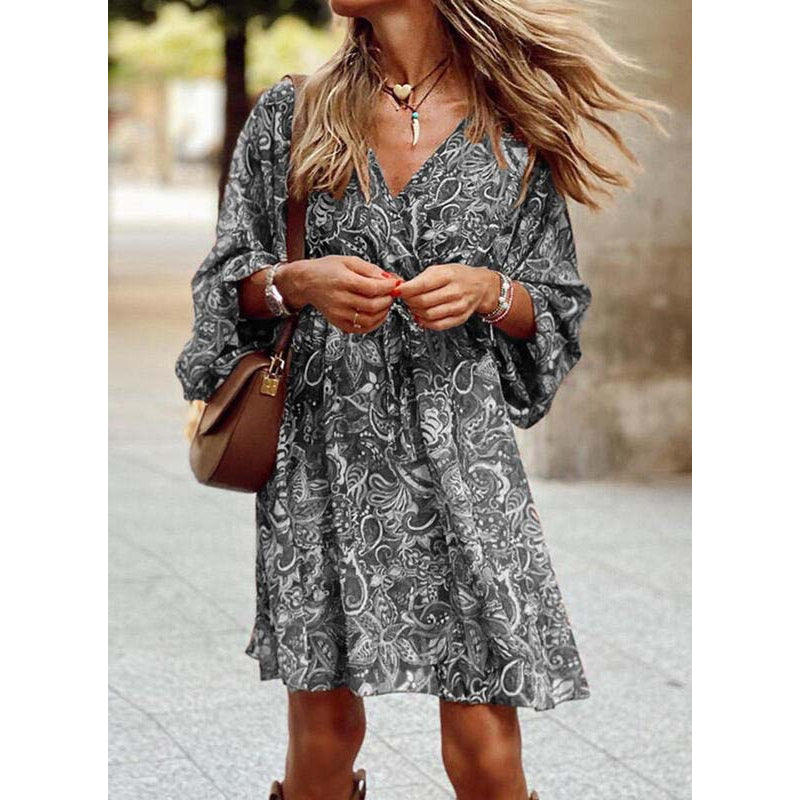 Levoire | Robe Boho Pour Femmes Gris