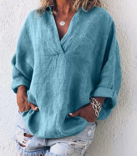 Levoire | Belle Chemise Tendance Pour Femmes Bleu