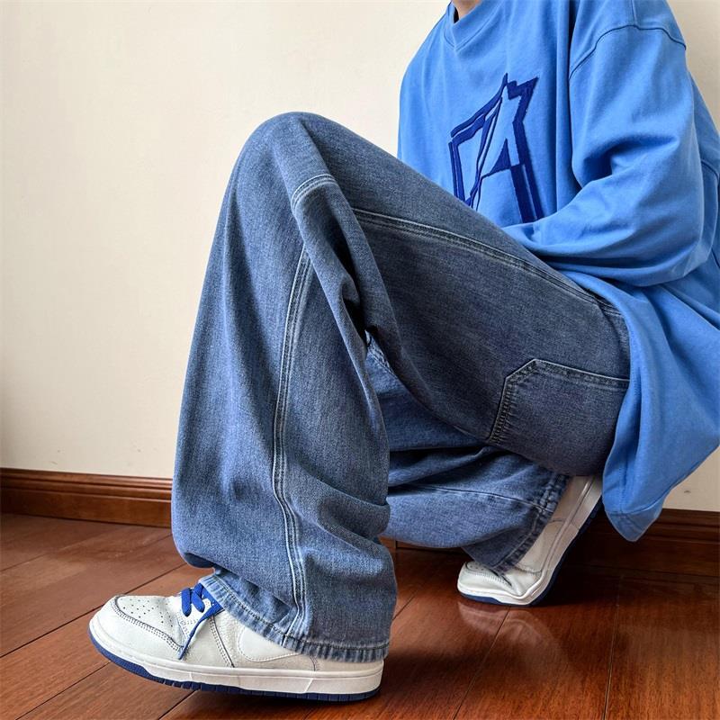 Levoire | Pantalon À Jambes Droites Confort Intemporel Et Design Élégant Bleu