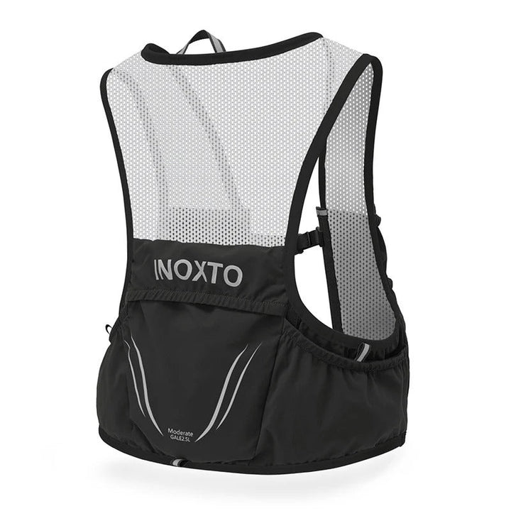 Levoire | Gilet Trailrunning avec 2 Bouteilles Souples Hydratation Noir