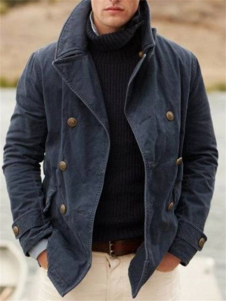 Levoire | Veste Vintage Pour Hommes Bleu
