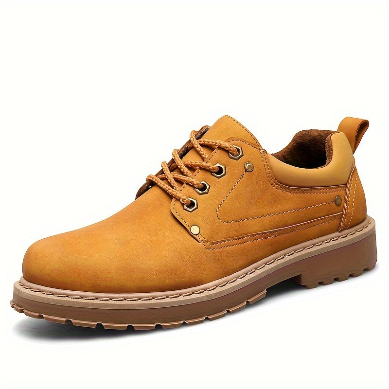 Levoire | Chaussures Retro Rentoa Pour Hommes En Cuir Pu Jaune