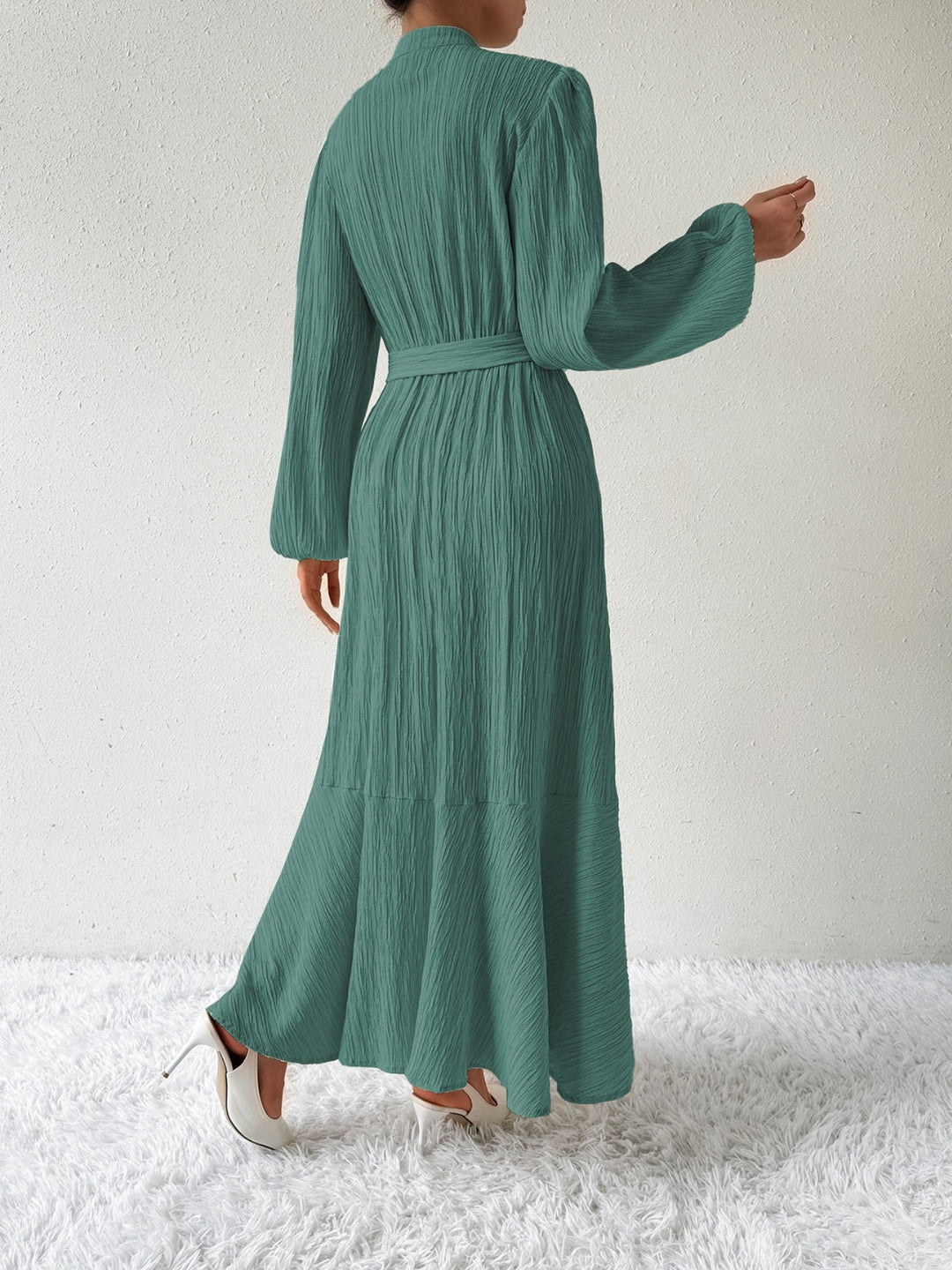 Levoire | Robe À Manches Longues Et Ceinture À Nœuds