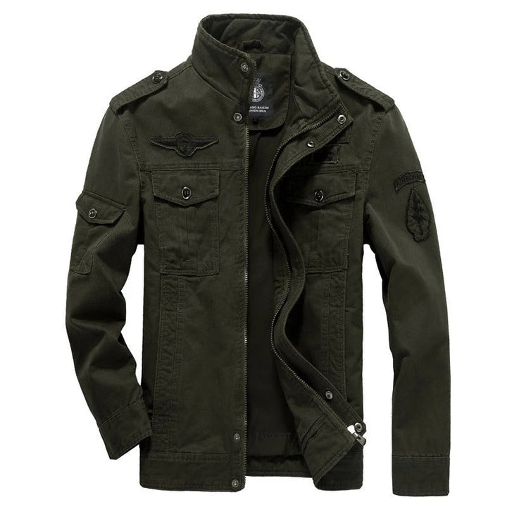 Levoire | Veste D'Automne Style Militaire Vert