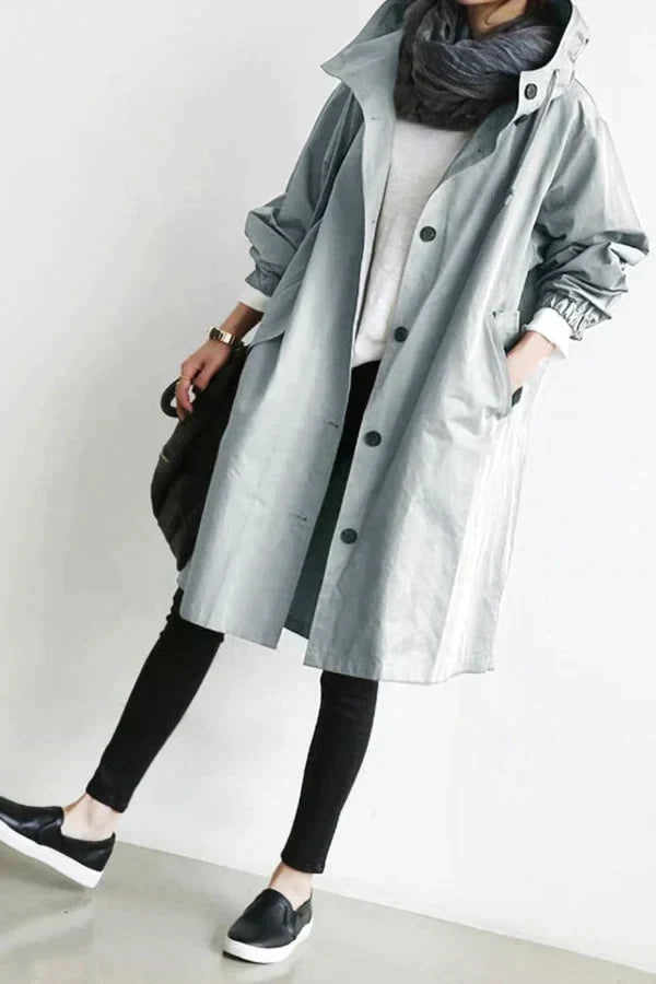 Levoire | Grande Taille Imperméable Gris glaciaire