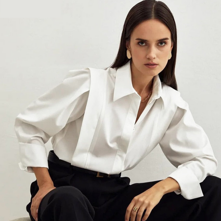 Levoire | Blouse - Une Blouse D'Affaires Élégante Blanc