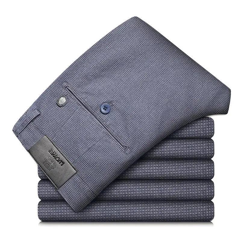 Levoire | Pantalons stylés en tartan élastiques Helle Gris