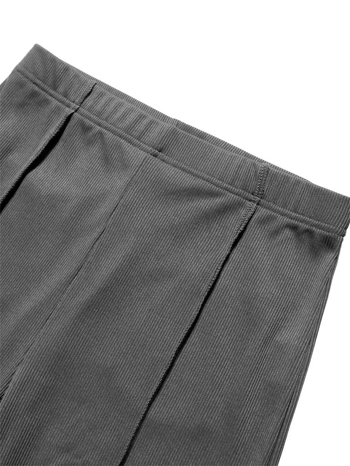 Levoire | Pantalons slim-fit à taille haute légèrement évasés