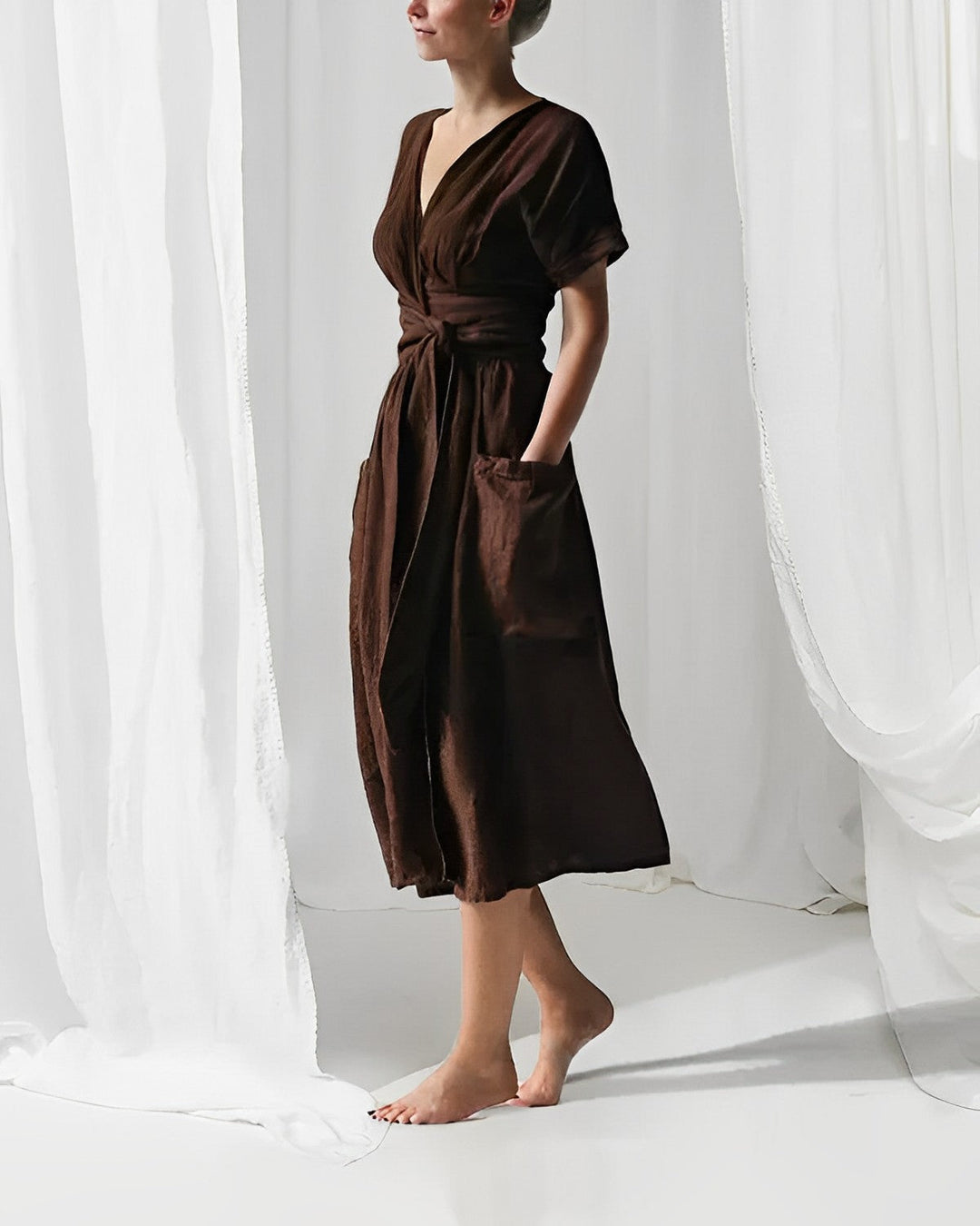 Levoire | Robe en lin élégante