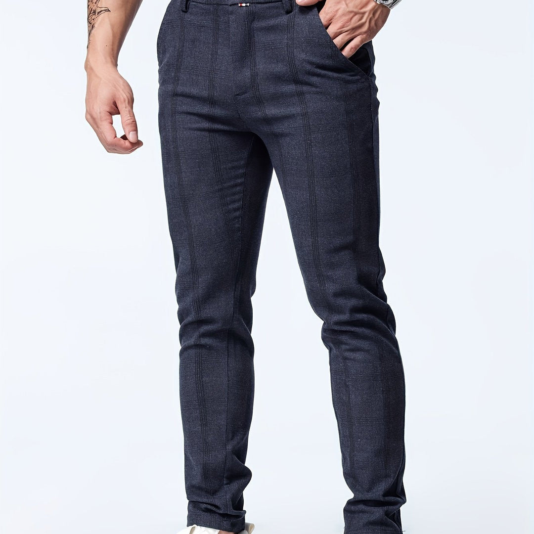 Levoire | Pantalon Slim Fit Relaxant Rayé Non bleu