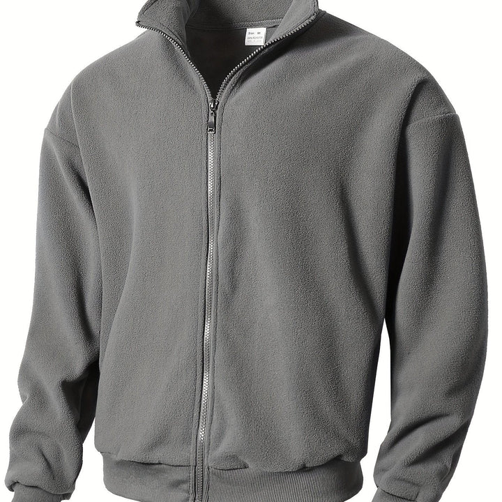 Levoire | Veste En Fleece Pour Hommes Avec Fermeture Éclair gris