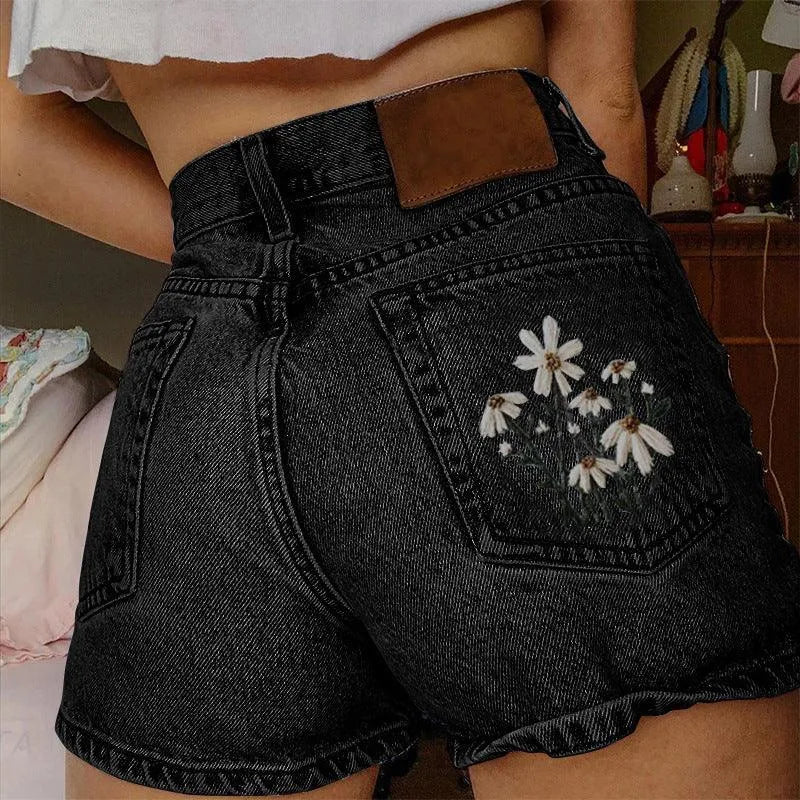 Levoire | Shorts en denim Noir et Gris