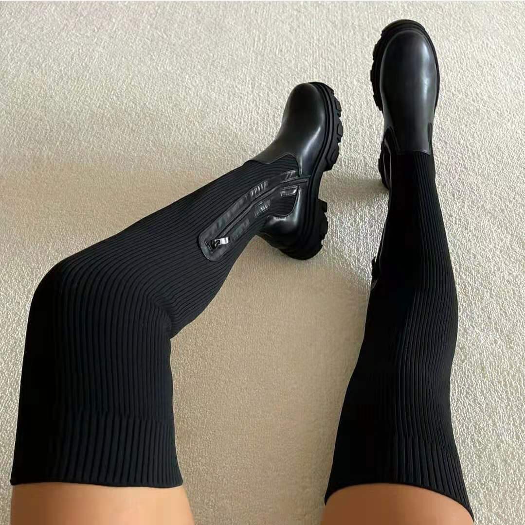 Levoire | Bottes longues élégantes Noir