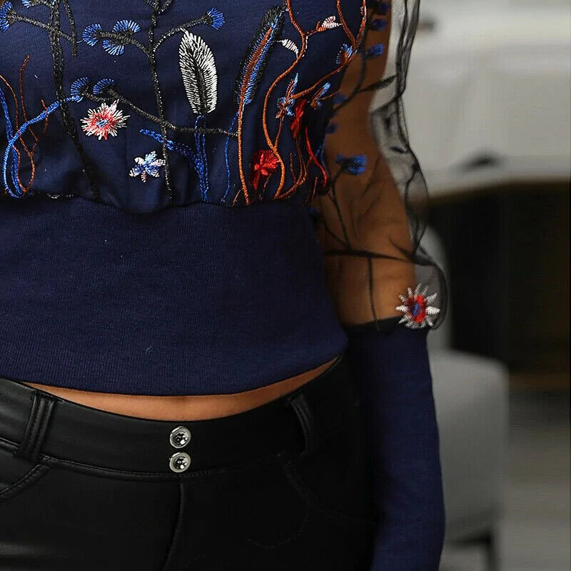Levoire | Blouse à fleurs brodées