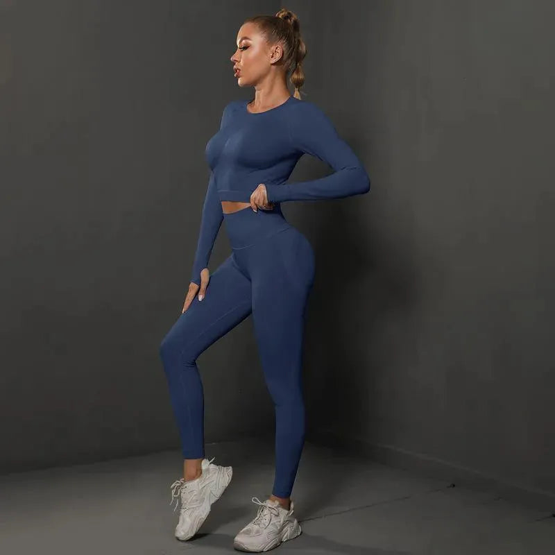 Levoire | Pantalons de yoga et haut parfaits Bleu foncé