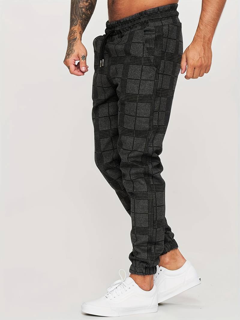 Levoire | Pantalons de loisirs à carreaux pour hommes