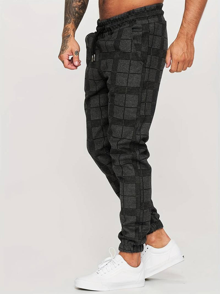 Levoire | Pantalons de loisirs à carreaux pour hommes
