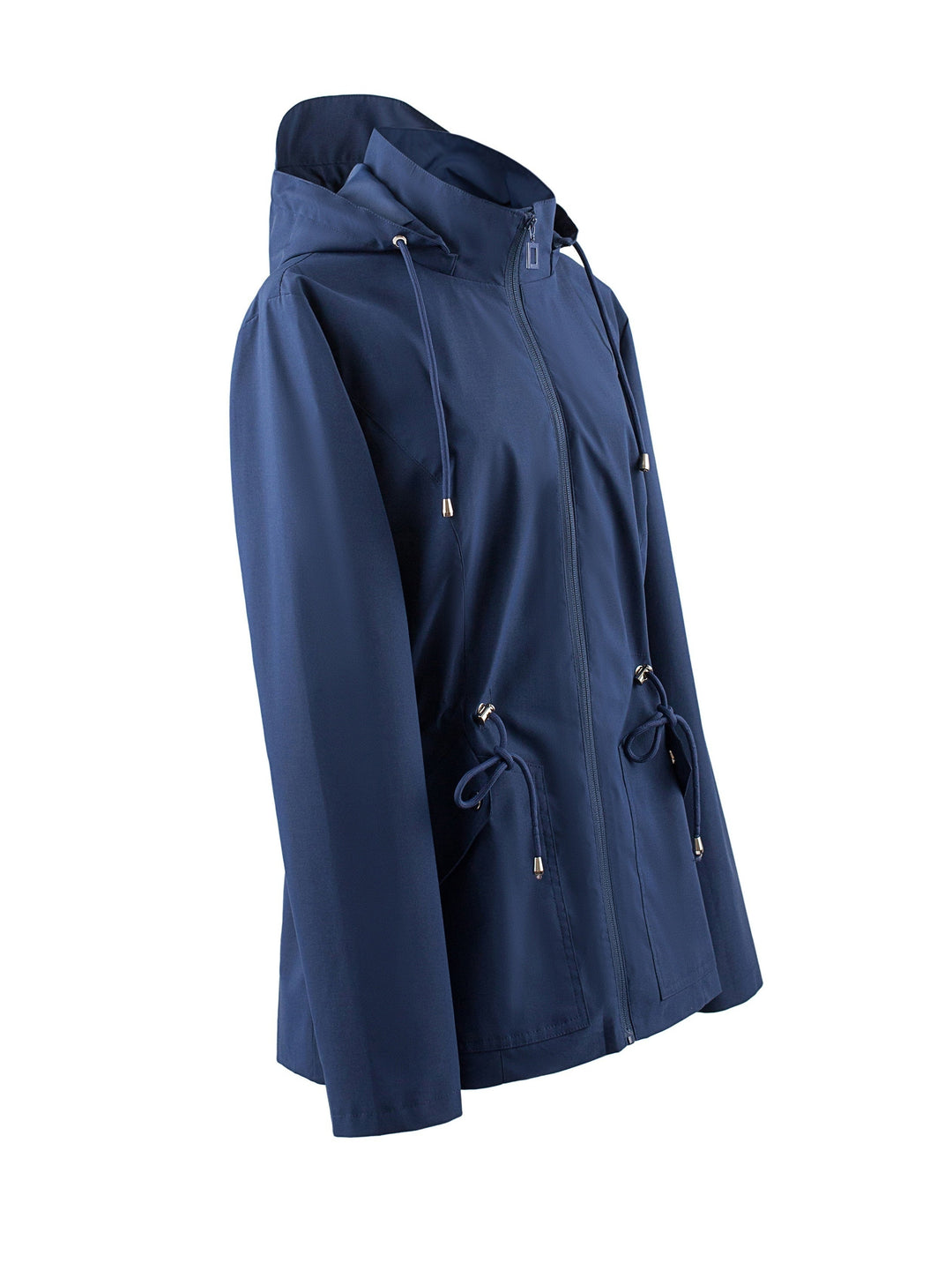 Levoire | Veste Imperméable À Taille Haute Pour Le Printemps / L'Automne Avec Capuche