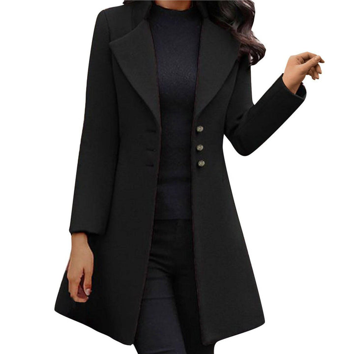 Levoire | Blazer Élégant Avec Manteau En Laine Noir