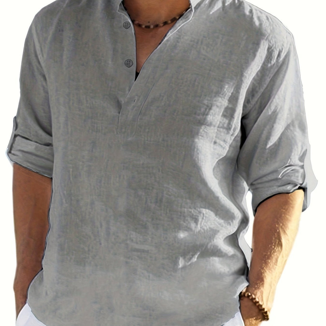 Levoire | Chemise Décontractée Légère À Manches Longues Pour Hommes