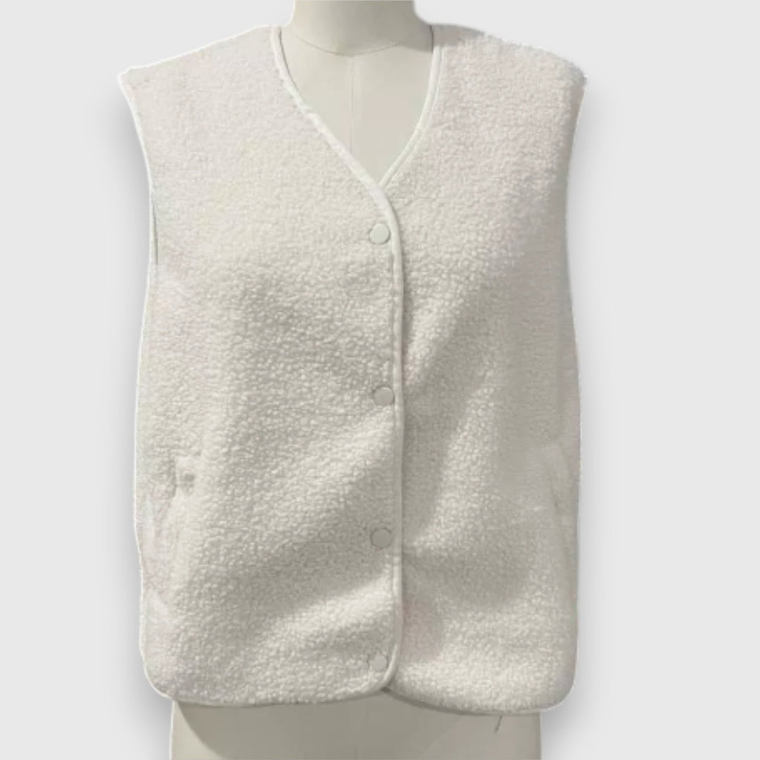 Levoire | Poncho Polaire Douillet Blanc