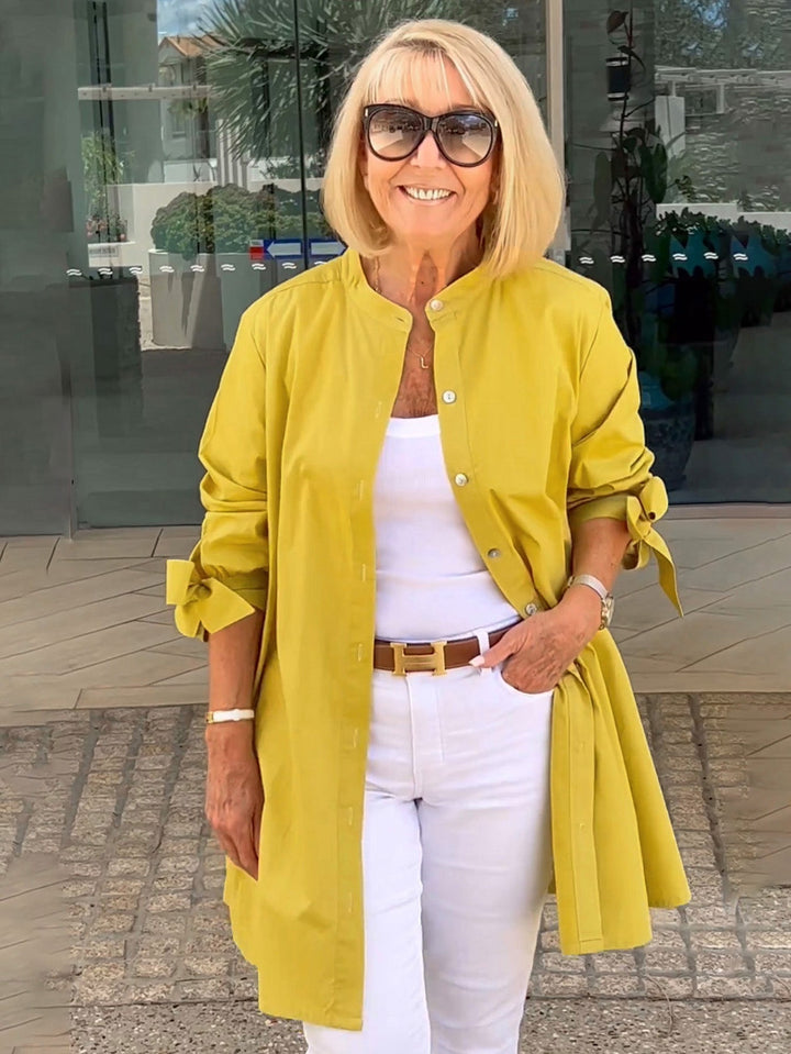 Levoire | Manteau long en coton Jaune