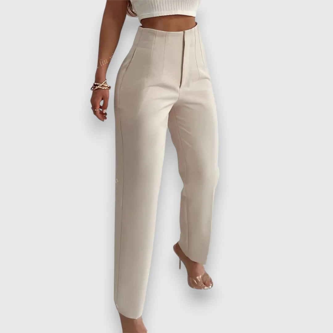 Levoire | Pantalon Haut Taille Beige