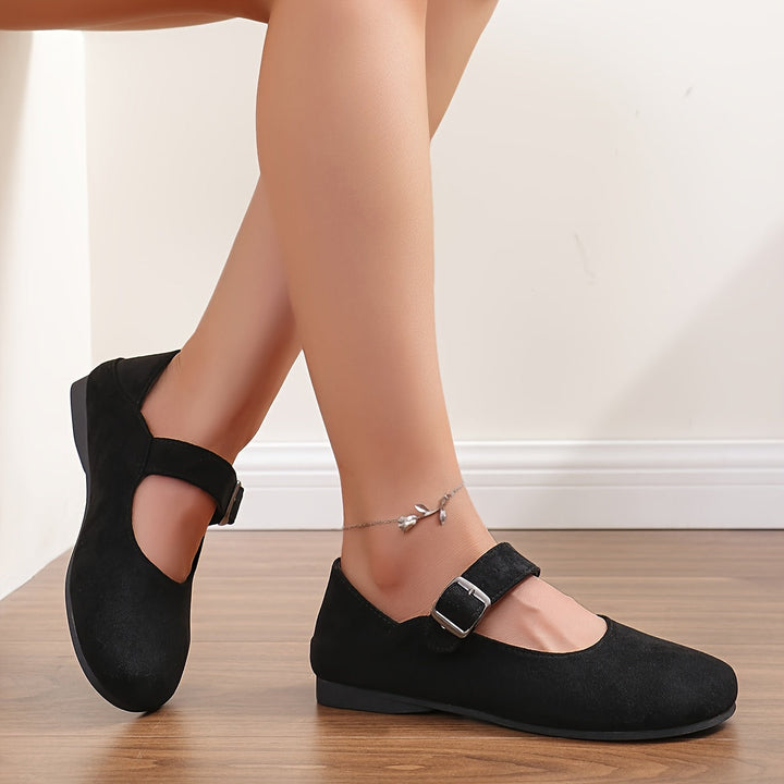 Levoire | Ballerines Classiques Avec Bride Au Cheville Noir