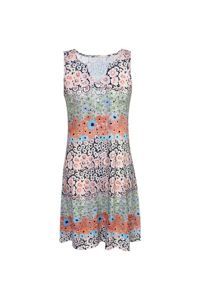 Levoire | Robe Sans Manches Avec Imprimé Floral