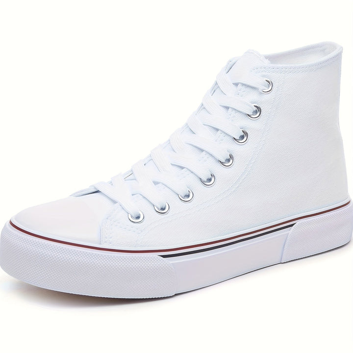 Levoire | Chaussures En Toile Confortables Avec Semelle En Caoutchouc Blanc