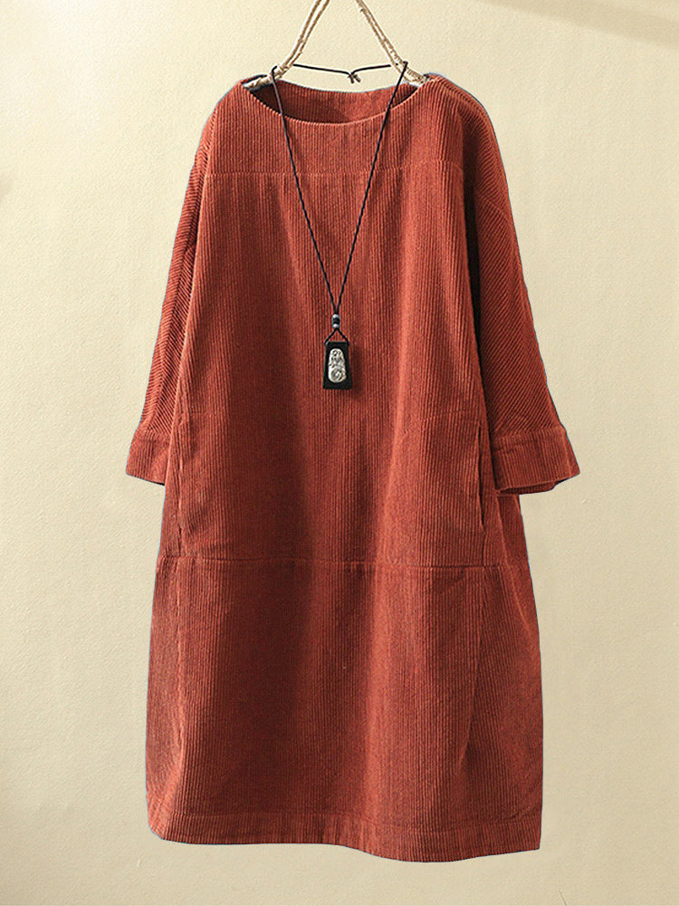 Levoire | Robe De Printemps Élégante Orange