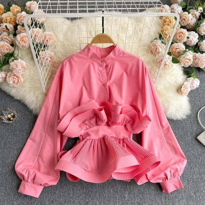 Levoire | Haut femme avec ceinture froncée Rosa Une taille