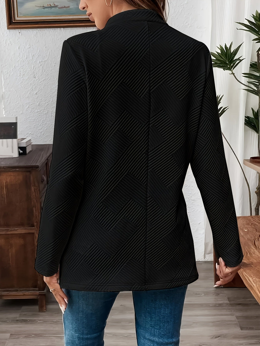 Levoire | Non Combiné Blazer Ouvert Texturé À Manches Longues