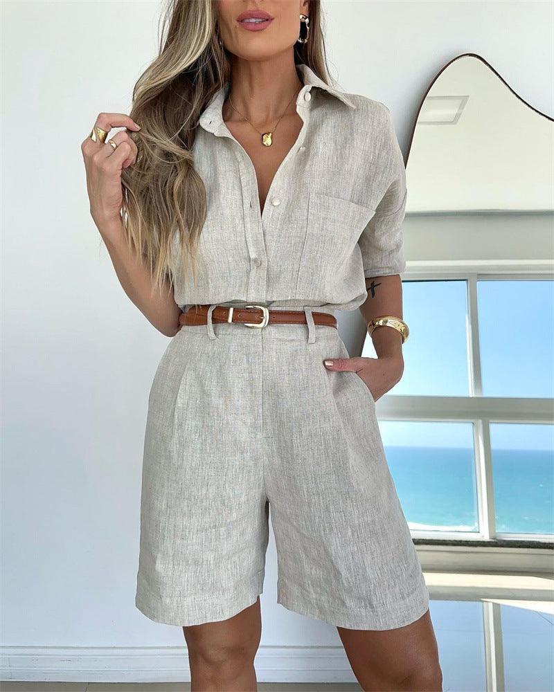 Levoire | Pantalons Courts Ajustés Et T-Shirt