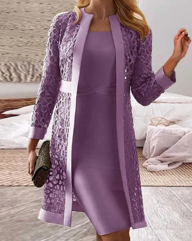 Levoire | Robe En Dentelle Luxe Lila