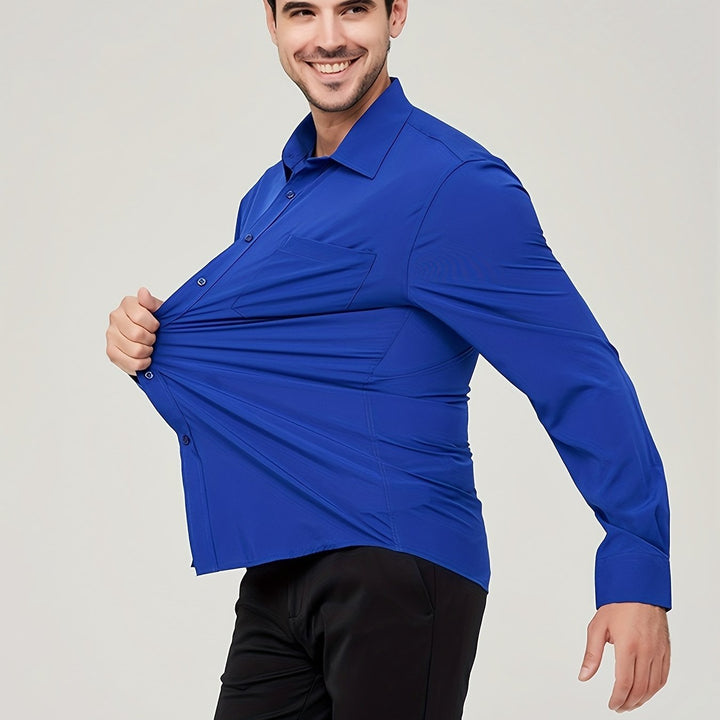 Levoire | Chemise De Business En Coton Respirant Pour Homme Bleu
