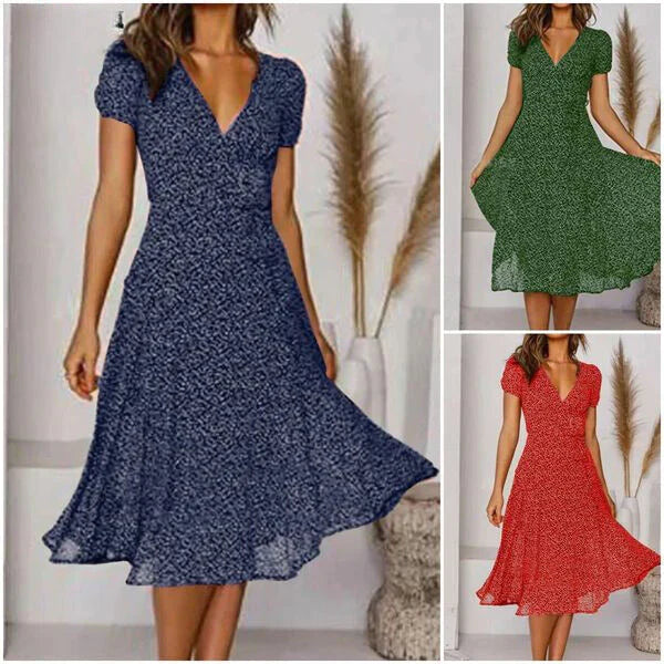 Levoire | A -Lignes-Robe Avec Décolleté En V Et Ourlet Flottant