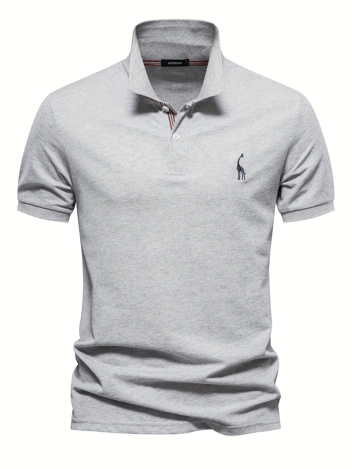 Levoire | Chemise Pour Hommes Unie Avec Motif De Girafe