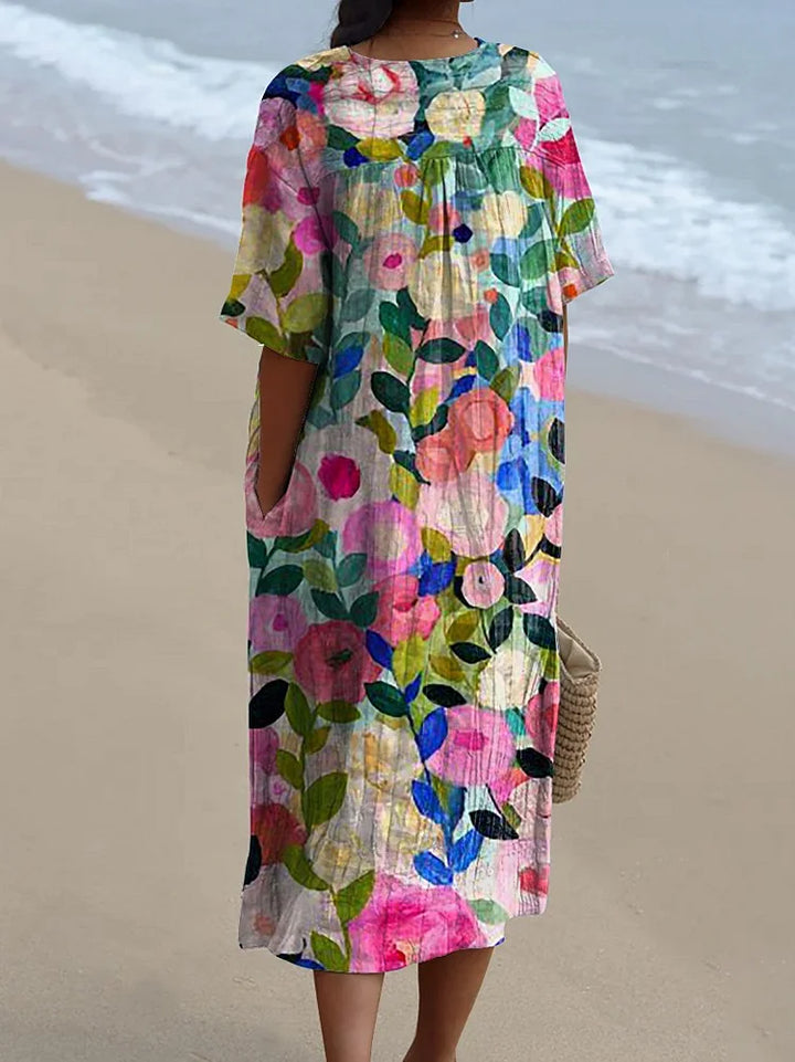 Levoire | fluide pour femme avec imprimé floral printanier coloré