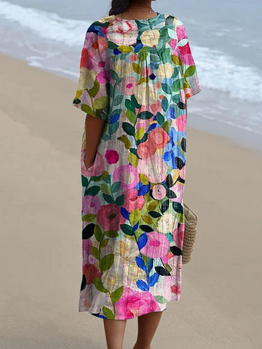 Levoire | fluide pour femme avec imprimé floral printanier coloré