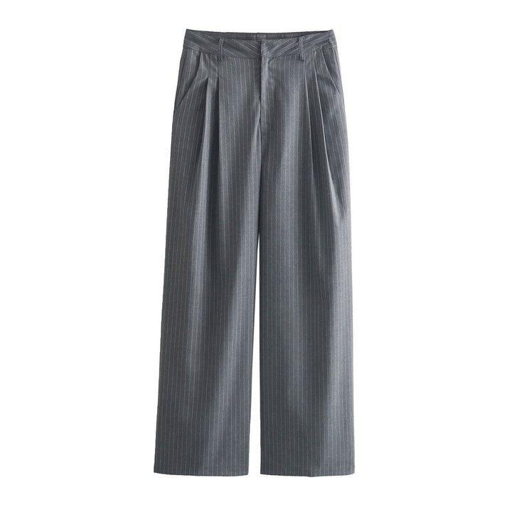 Levoire | Veste Courte Et Pantalon Taille Haute Pantalons gris