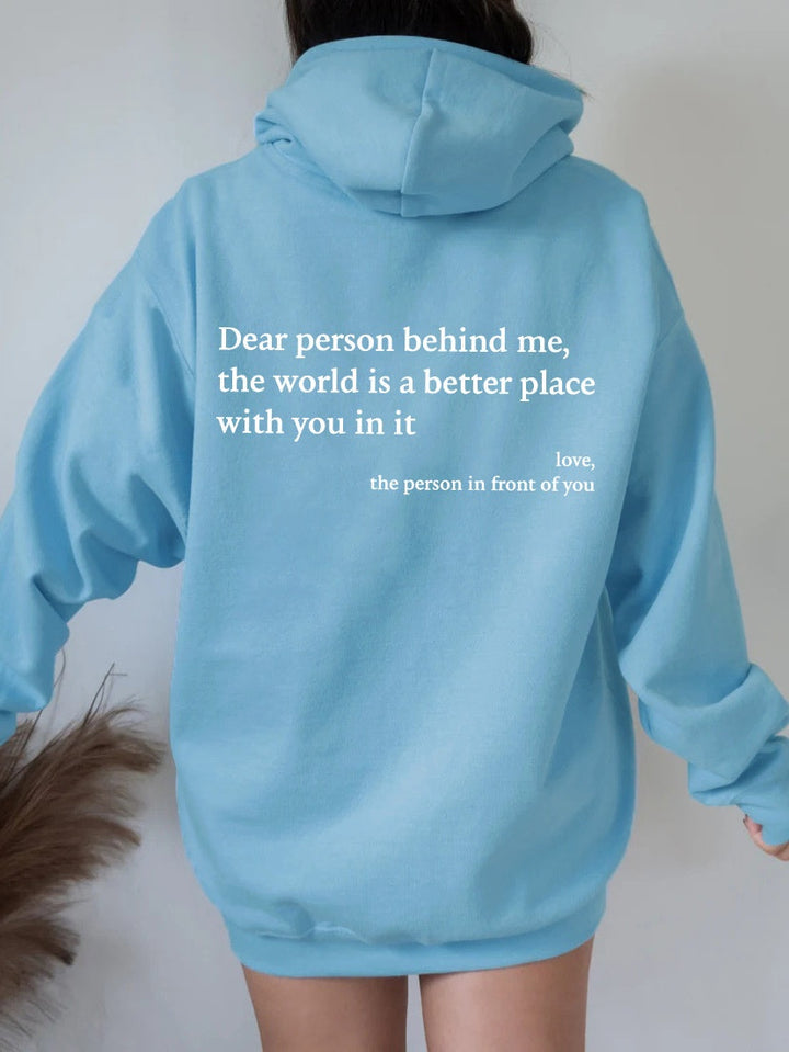 Levoire | Cher Personne Sweat À Capuche Bleu ciel