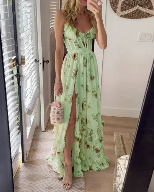 Levoire | Robe Élégante Pour Événements Festifs Vert