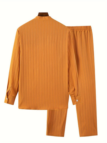 Levoire | T-Shirt À Manches Longues Unicolore Et Pantalons De Survêtement