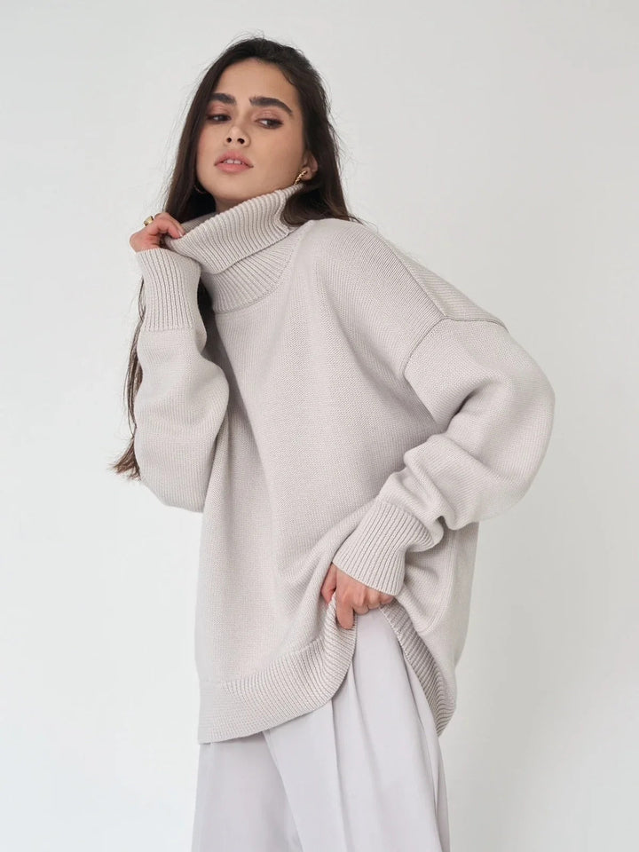 Levoire | Pull Oversized Confortable Avec Col Roulé
